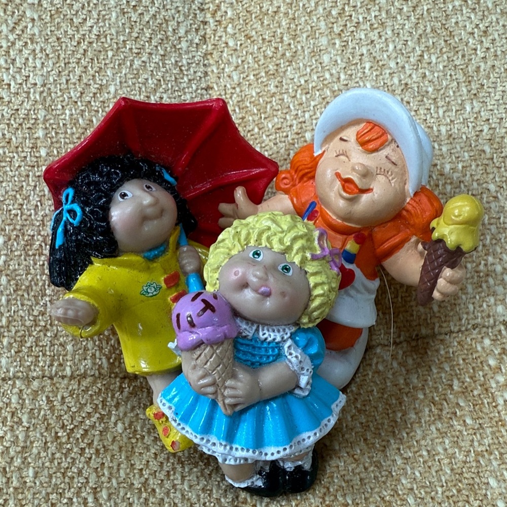 Vintage 1984 Cabbage Patch Kids Figurines,Toy Collectible - (3)
